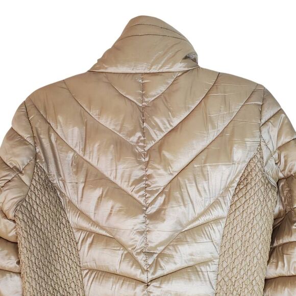 Bernardo Water Resistant Full Zip Packable Puffer Jacket Coat Taupe Medium - Picture 5 of 15